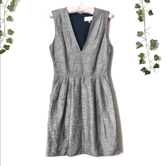 Adam Lippes | Grey Mini Dress - Picture 1 of 4